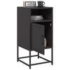 vidaXL Bedside Cabinet Black Steel Standard Bedside Cabinet