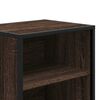 vidaXL Bedside Cabinet Brown Oak Engineered Wood, Metal Medium
