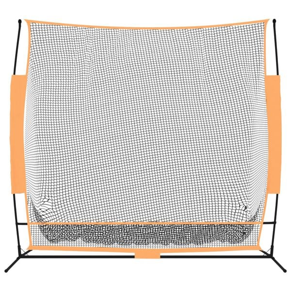 vidaXL Golf Practice Net Black and Orange 84.6"x42.1"x85" Polyester