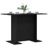 vidaXL Dining Table Black oak 43.3" x 23.6" x 29.5" Engineered wood