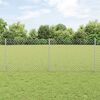 vidaXL Fence and Post Silver 2.62 x 82.02 ft Steel