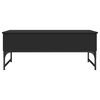 vidaXL Coffee Table Black Engineered Wood 39.4x19.7x15.7 in