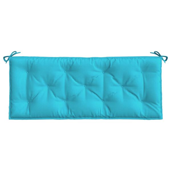 vidaXL Garden Bench Cushion Turquoise Polyester, Hollow fiber
