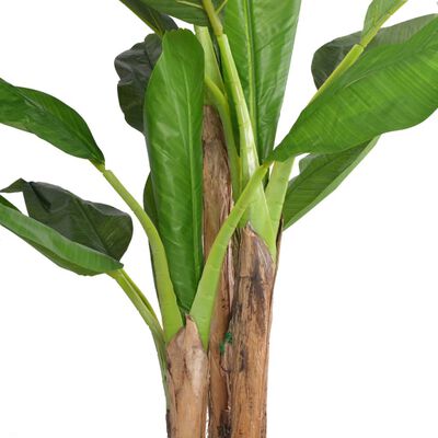 vidaXL Artificial Banana Tree Plant with Pot 68.9" Green