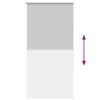 vidaXL Roller Blind Light Grey 100% Polyester 27.6 x 51.2 in
