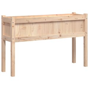vidaXL Garden Planter Natural Wood Solid Pine Wood Large