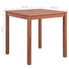 vidaXL Garden Table Brown 31.5" x 31.5" x 29.1" solid acacia wood