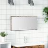 vidaXL Mirror Brown 31.50 x 14.57 in Glass and Engineered Wood