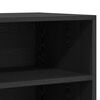 vidaXL Sideboard Black Oak 22.44 x 13.78 x 27.56 in Engineered Wood