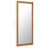 vidaXL Mirror Natural wood Solid oak wood and glass 19.7 x 55.1 in