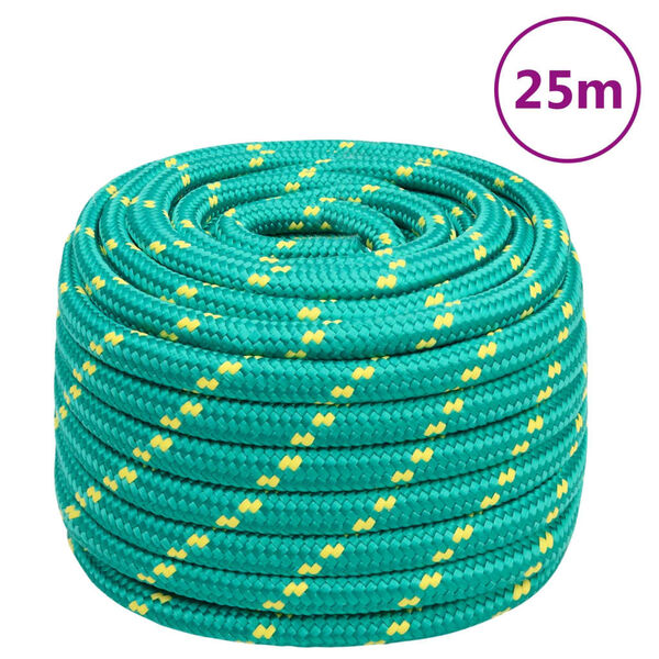 vidaXL Boat Rope Green 0.79 " 82.0 ' Polypropylene