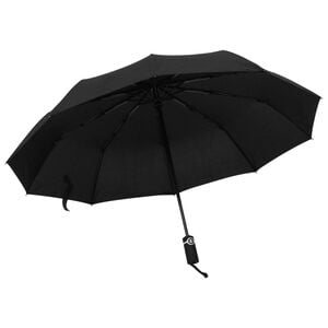 vidaXL Umbrella Black 190T PG fabric, metal, fiberglass Compact Foldable