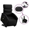 vidaXL Electric Stand Up Massage Recliner Chair Black Faux leather Regular