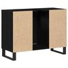 vidaXL Bathroom Cabinet Black 31.50 x 12.99 x 23.62 in Engineered Wood
