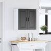 vidaXL Kitchen Wall Cabinet Black Engineered wood Standard