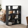 vidaXL Room Divider Black Engineered wood 39.4 x 13.0 x 49.4 in