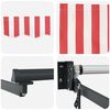vidaXL Retractable Awning Retractable Red and White 118.11 x 98.43 in