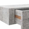 vidaXL Drawer Shelf Concrete grey MDF and metal Compact Wall Shelf