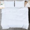 vidaXL Duvet Cover Set White Microfiber (100% polyester) 79 x 79 in