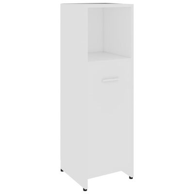 vidaXL Bathroom Cabinet White 11.8"x11.8"x37.4" Chipboard