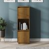 vidaXL Highboard Honey Brown Solid Pine Wood Tall Cabinet Rectangular