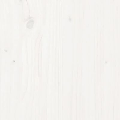 vidaXL Sideboard White 43.3"x13.4"x29.5" Solid Wood Pine