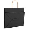 vidaXL Paper Bags 250 pcs with Handles Black 32x22x28 cm