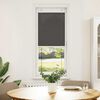 vidaXL Pleated Blind Black 100% Polyester 17.7x59.1 in