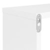vidaXL Wall Shelf Set of 4 White Engineered wood 31.5 x 5.9 x 10.4 in