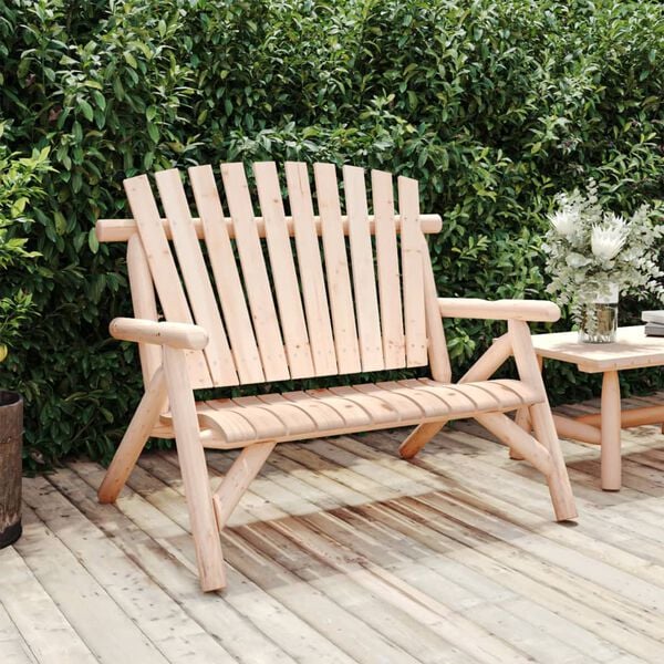 vidaXL Garden Bench Natural wood Solid spruce wood Medium Ergonomic