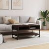 vidaXL Coffee Table Brown oak Engineered wood 35.4x19.7x17.7 in