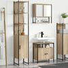 vidaXL Bathroom Furniture Set 3 pcs Sonoma Oak Engineered Wood