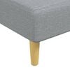 vidaXL L-shaped Sofa Bed Light Gray Fabric (100% polyester), plywood Large