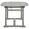 vidaXL Garden Table Grey with a grey wash finish Solid acacia wood