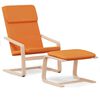 vidaXL Chill-Out Chair With Footstool Dark Yellow