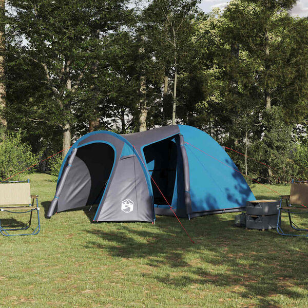 vidaXL Dome Tent with Roof Other with Air Vent Blue 384 x 254 x 170 cm