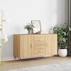 vidaXL Sideboard Sonoma oak Engineered wood, Metal Medium Sideboard