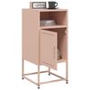vidaXL Bedside Cabinet Set of 2 Pink Steel Medium Industrial