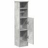 vidaXL Bathroom Cabinet Concrete Grey Engineered Wood Slim
