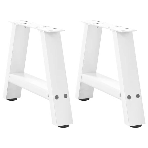 vidaXL Coffee Table Leg White Powder-coated steel Not specified