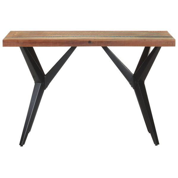 vidaXL Dining Table Multicolor Reclaimed Wood 47.2 x 23.6 x 29.9 in