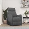 vidaXL Recliner Dark Gray Fabric
