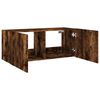 vidaXL TV Wall Cabinet Smoked oak Engineered wood TV Wall Cabinet