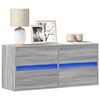 vidaXL TV Wall Cabinet Gray Sonoma Engineered wood Medium