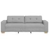 vidaXL Sofa Cloud Grey 87.01 x 30.71 x 31.50 in Fabric