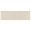 vidaXL Sunlounger Wood and Beige Solid Acacia Wood, Polyester Regular