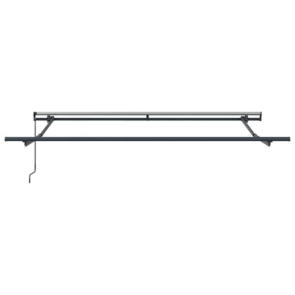 vidaXL Awning Frame Manual Anthracite 9.84 x 8.20 ft Aluminium