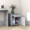 vidaXL Storage Cabinet Concrete Grey Engineered Wood Compact
