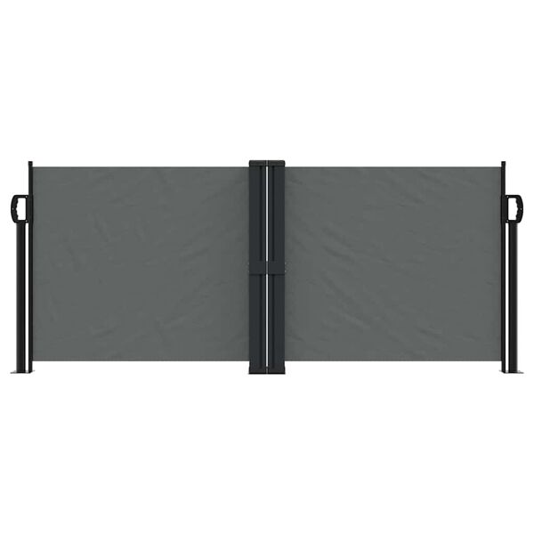 vidaXL Retractable Side Awning Anthracite