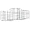 vidaXL Gabion Basket Set of 30 Silver Galvanized Iron Durable